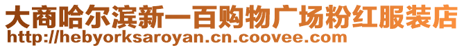 大商哈爾濱新一百購物廣場粉紅服裝店