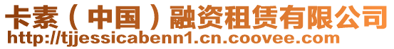 卡素(中國)融資租賃有限公司