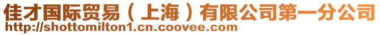 佳才國(guó)際貿(mào)易（上海）有限公司第一分公司