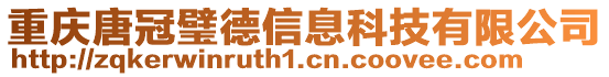 重慶唐冠璧德信息科技有限公司