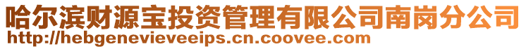 哈爾濱財源寶投資管理有限公司南崗分公司