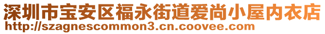 深圳市寶安區福永街道愛尚小屋內衣店