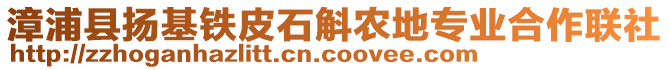 漳浦縣揚基鐵皮石斛農(nóng)地專業(yè)合作聯(lián)社