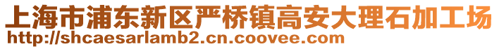 上海市浦東新區嚴橋鎮高安大理石加工場