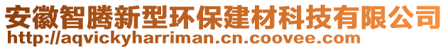 安徽智騰新型環(huán)保建材科技有限公司