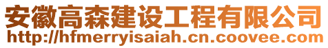 安徽高森建設工程有限公司