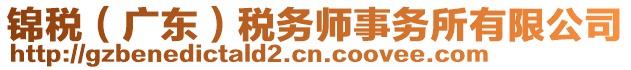 錦稅（廣東）稅務(wù)師事務(wù)所有限公司