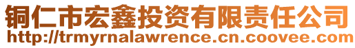 銅仁市宏鑫投資有限責任公司