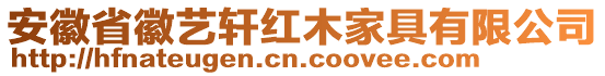 安徽省徽藝軒紅木家具有限公司