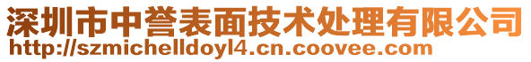 深圳市中譽表面技術(shù)處理有限公司