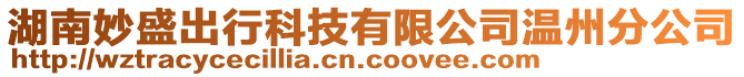 湖南妙盛出行科技有限公司溫州分公司