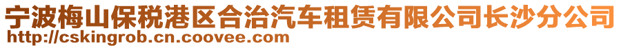 寧波梅山保稅港區(qū)合治汽車租賃有限公司長沙分公司