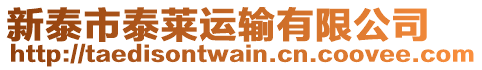新泰市泰萊運(yùn)輸有限公司