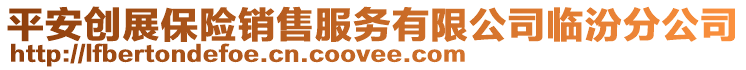 平安創(chuàng)展保險銷售服務有限公司臨汾分公司