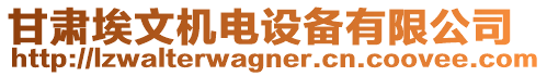 甘肅埃文機(jī)電設(shè)備有限公司