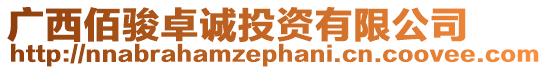 廣西佰駿卓誠投資有限公司