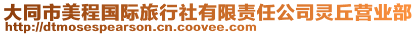 大同市美程國際旅行社有限責任公司靈丘營業部