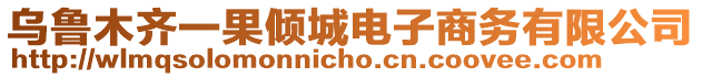 烏魯木齊一果傾城電子商務(wù)有限公司