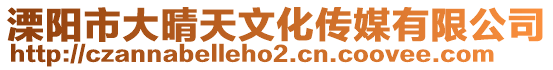 溧陽市大晴天文化傳媒有限公司