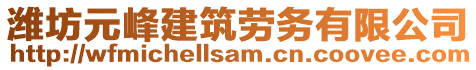 濰坊元峰建筑勞務有限公司