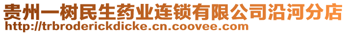 貴州一樹民生藥業(yè)連鎖有限公司沿河分店