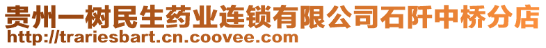 貴州一樹民生藥業(yè)連鎖有限公司石阡中橋分店