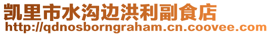 凱里市水溝邊洪利副食店