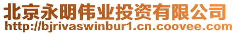 北京永明偉業(yè)投資有限公司