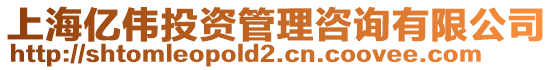 上海億偉投資管理咨詢有限公司