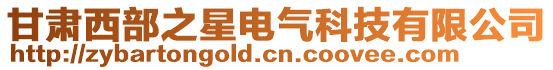 甘肅西部之星電氣科技有限公司