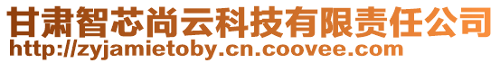 甘肅智芯尚云科技有限責(zé)任公司