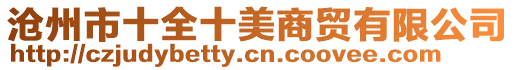 滄州市十全十美商貿有限公司