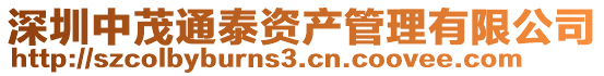 深圳中茂通泰資產管理有限公司