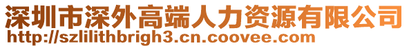 深圳市深外高端人力資源有限公司