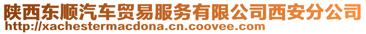 陜西東順汽車貿(mào)易服務(wù)有限公司西安分公司