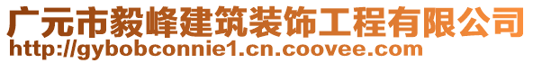 廣元市毅峰建筑裝飾工程有限公司