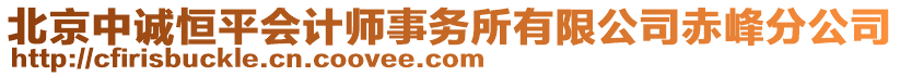 北京中誠恒平會計師事務所有限公司赤峰分公司