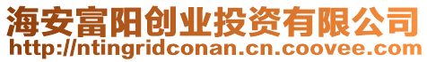 海安富陽(yáng)創(chuàng)業(yè)投資有限公司