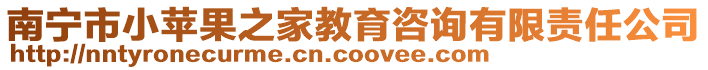 南寧市小蘋果之家教育咨詢有限責任公司