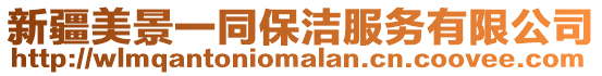 新疆美景一同保潔服務有限公司