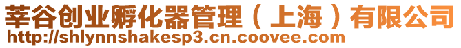 莘谷創(chuàng)業(yè)孵化器管理（上海）有限公司