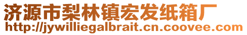 濟(jì)源市梨林鎮(zhèn)宏發(fā)紙箱廠