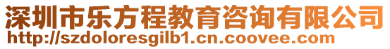 深圳市樂方程教育咨詢有限公司