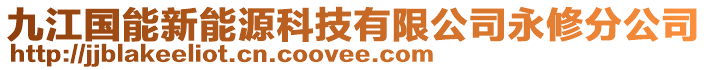 九江國能新能源科技有限公司永修分公司