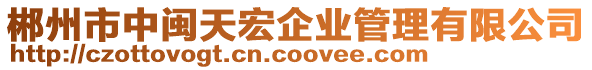 郴州市中閩天宏企業(yè)管理有限公司