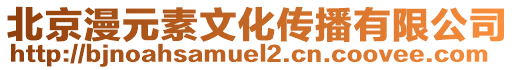 北京漫元素文化傳播有限公司