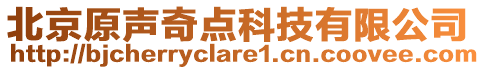 北京原聲奇點科技有限公司