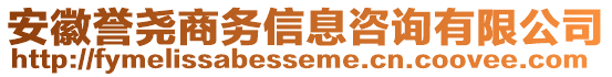 安徽譽(yù)堯商務(wù)信息咨詢有限公司