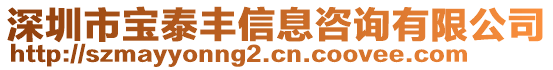 深圳市寶泰豐信息咨詢有限公司