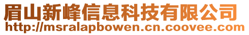 眉山新峰信息科技有限公司